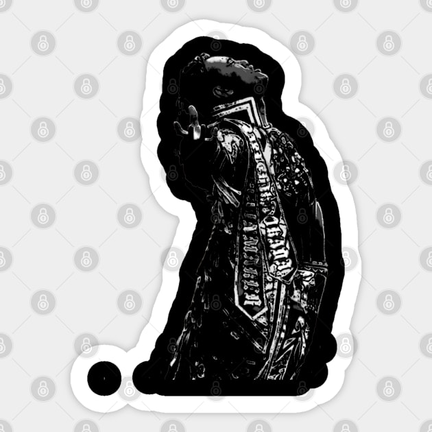 Rainmaker Black and White Sticker by MaxMarvelousProductions